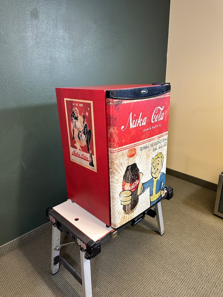 Nuka Cola Vault Boy Crossover Mini Fridge Wrap