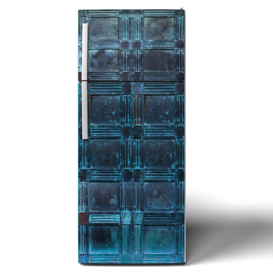 12-Panel Copper Stack Refrigerator Wrap Front