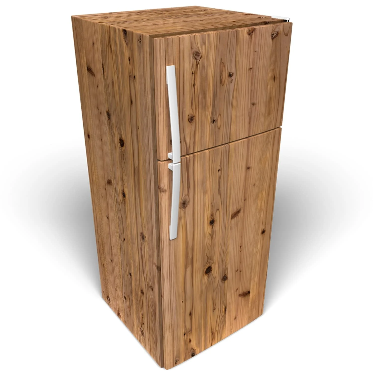 Knotty Alder Refrigerator Wrap