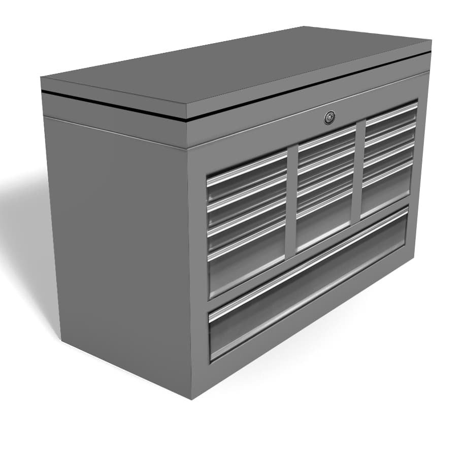 Tool Box Chest Freezer Wrap - Cool grey