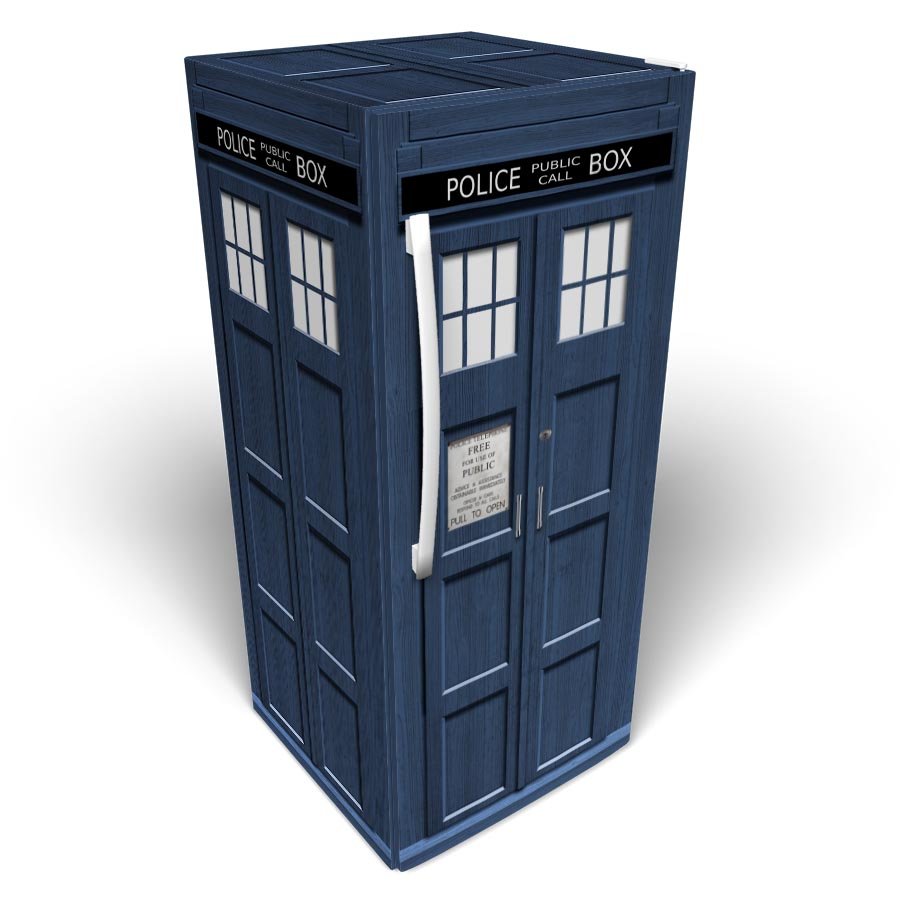 Tardis Solid Refrigerator Wrap