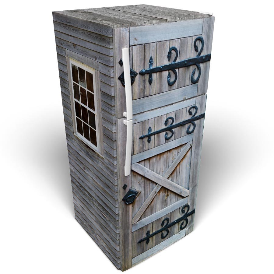 Old Barn Door Vinyl Stack Refrigerator Wrap 45.jpg