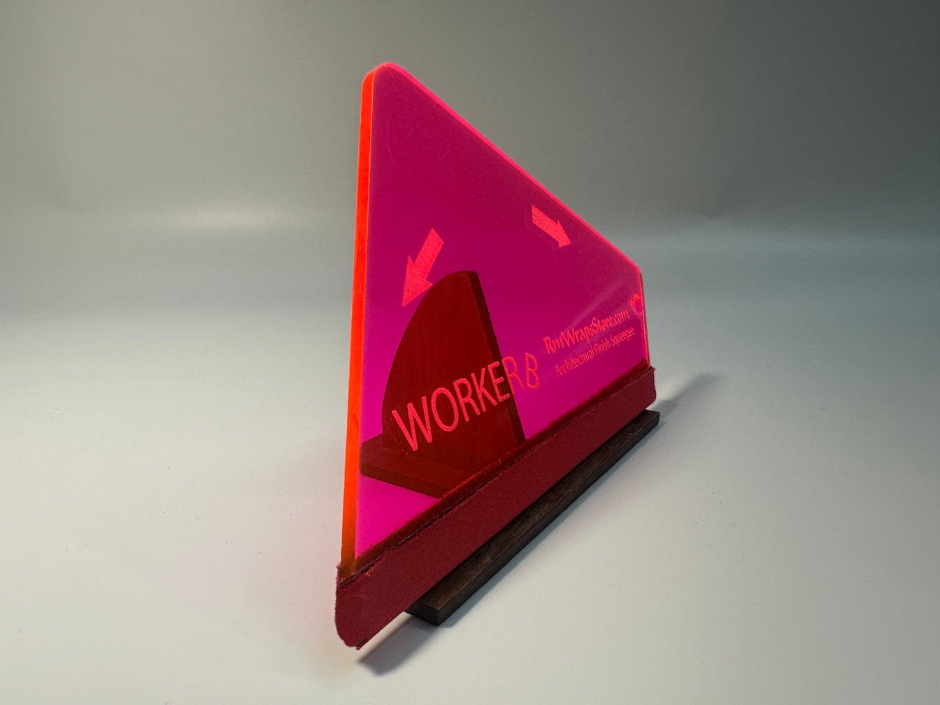 Squeegee Neon Pink Side Worker B Architectural film