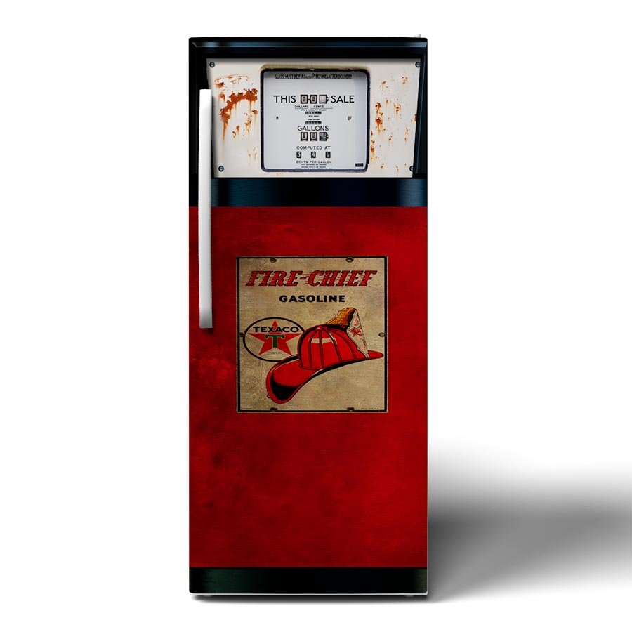 Sky Chief Texaco Vintage Gas Pump Single door Refrigerator Wrap front.jpg