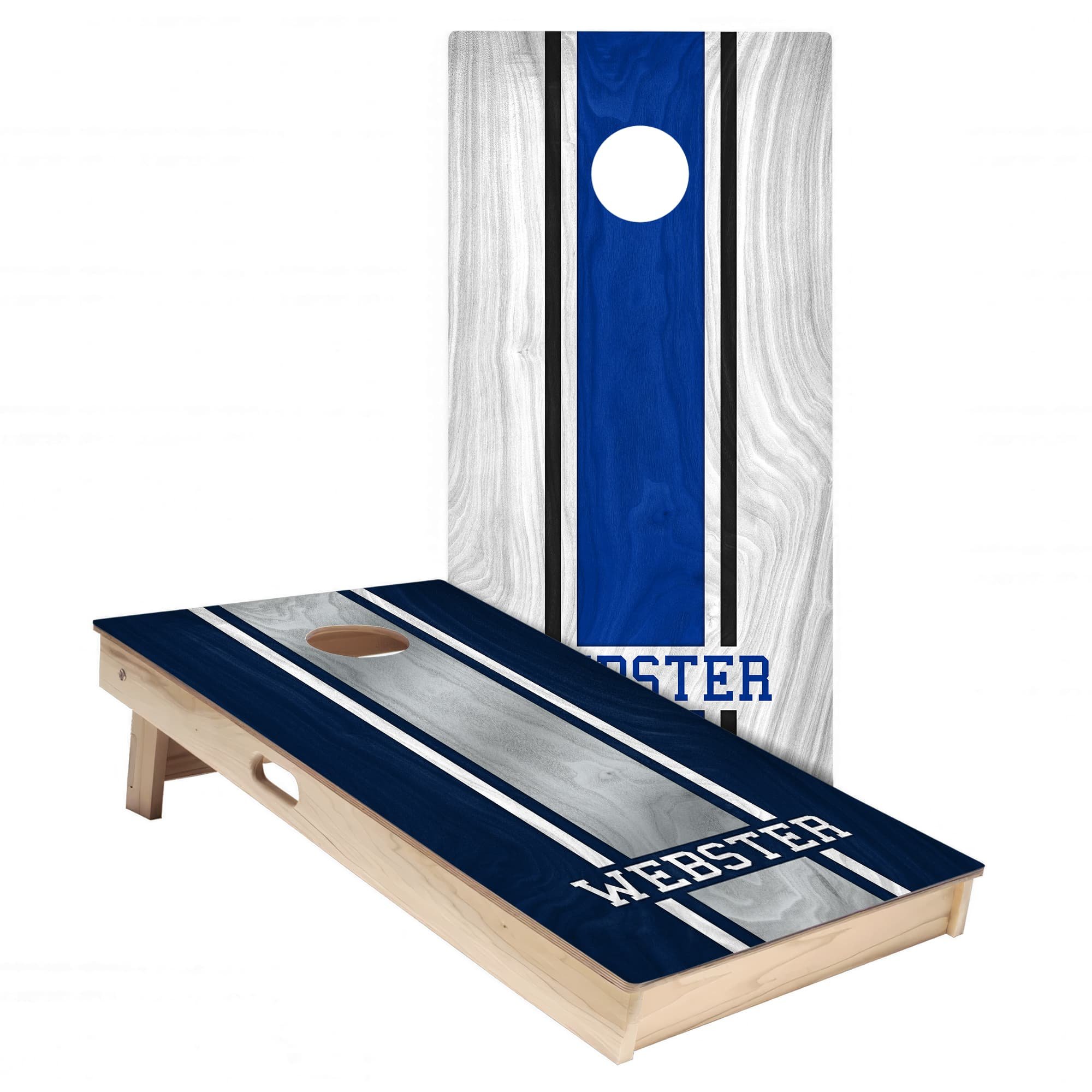 Personalized Dallas Cowboys Colors (Away & Home) custom Cornhole board wrap sticker decal set