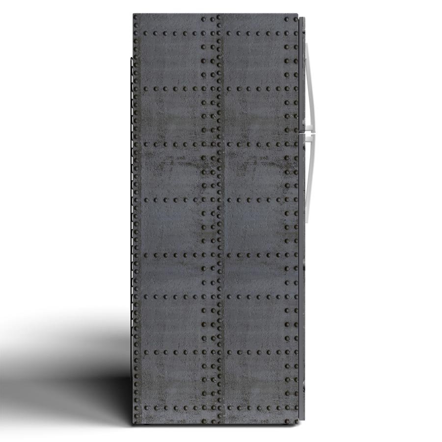 Steampunk Custom Printed Vinyl Refrigerator Wrap Side.jpg