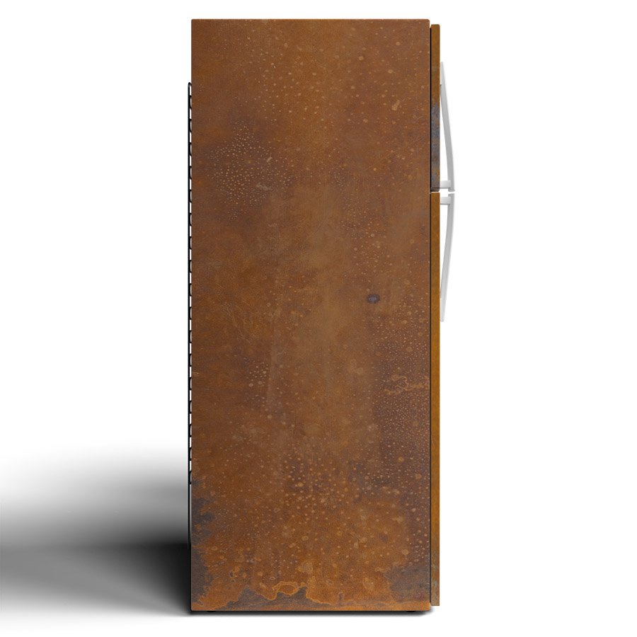 Rust Custom Printed Vinyl Refrigerator Wrap Side