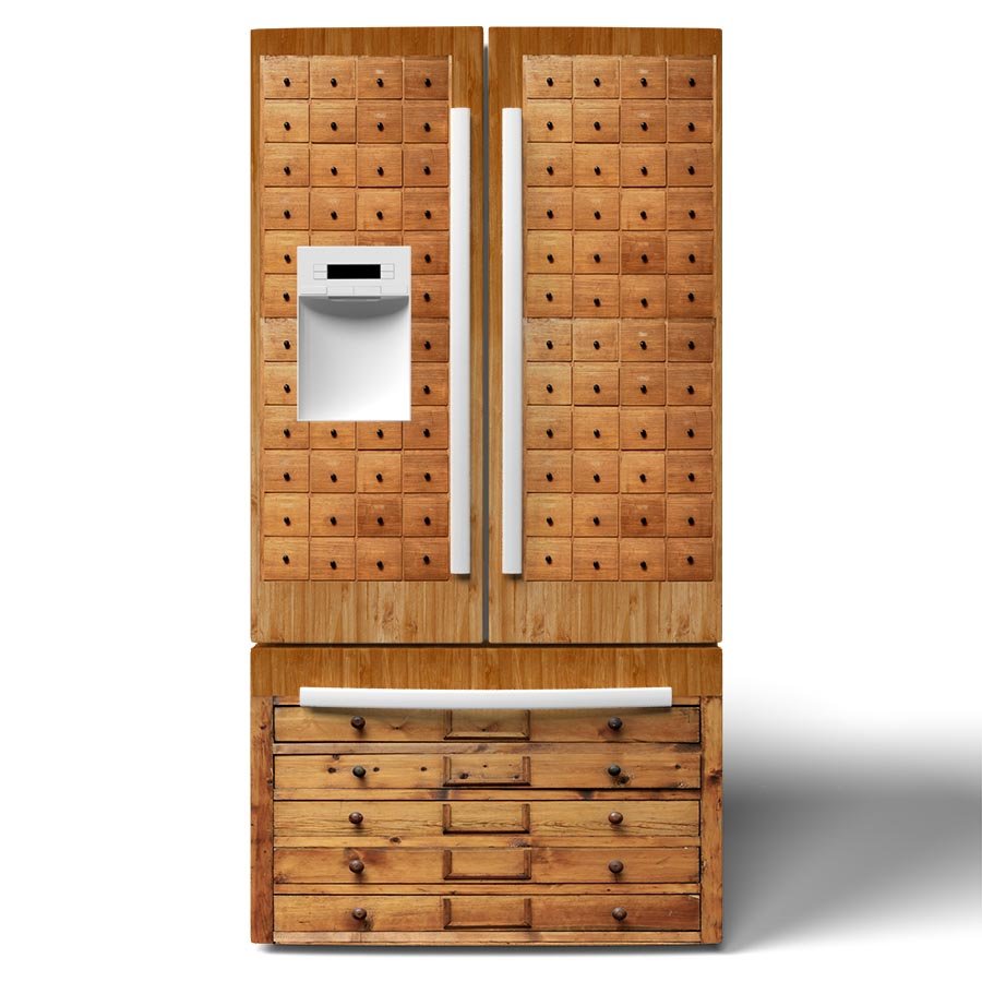 Art Drawers Custom Printed Refrigerator Wrap