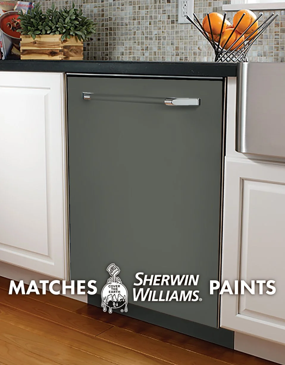 Pewter Green SW 6208 Paint-Match Dishwasher Wrap