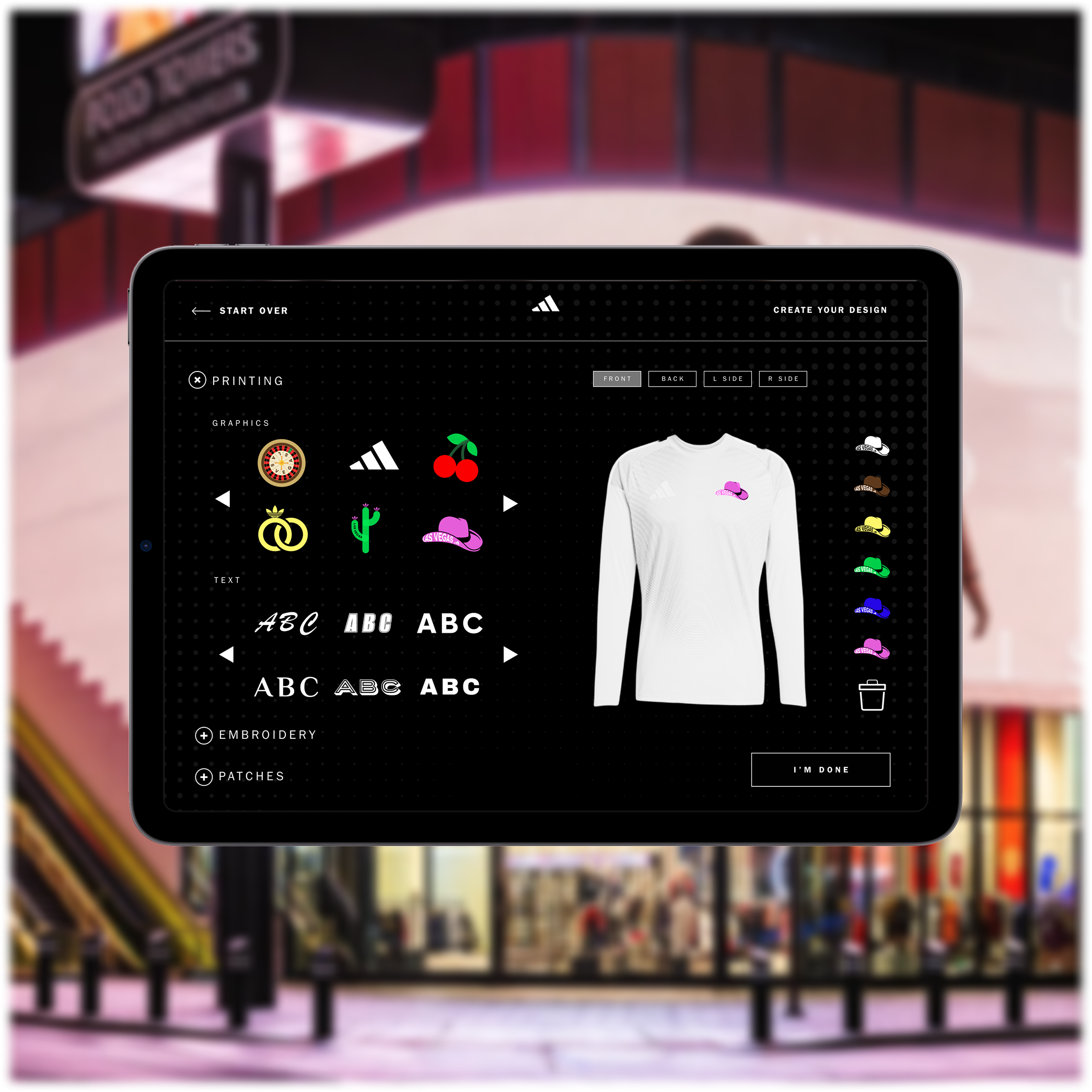 adidas Configurator App - Consumer retail app experience