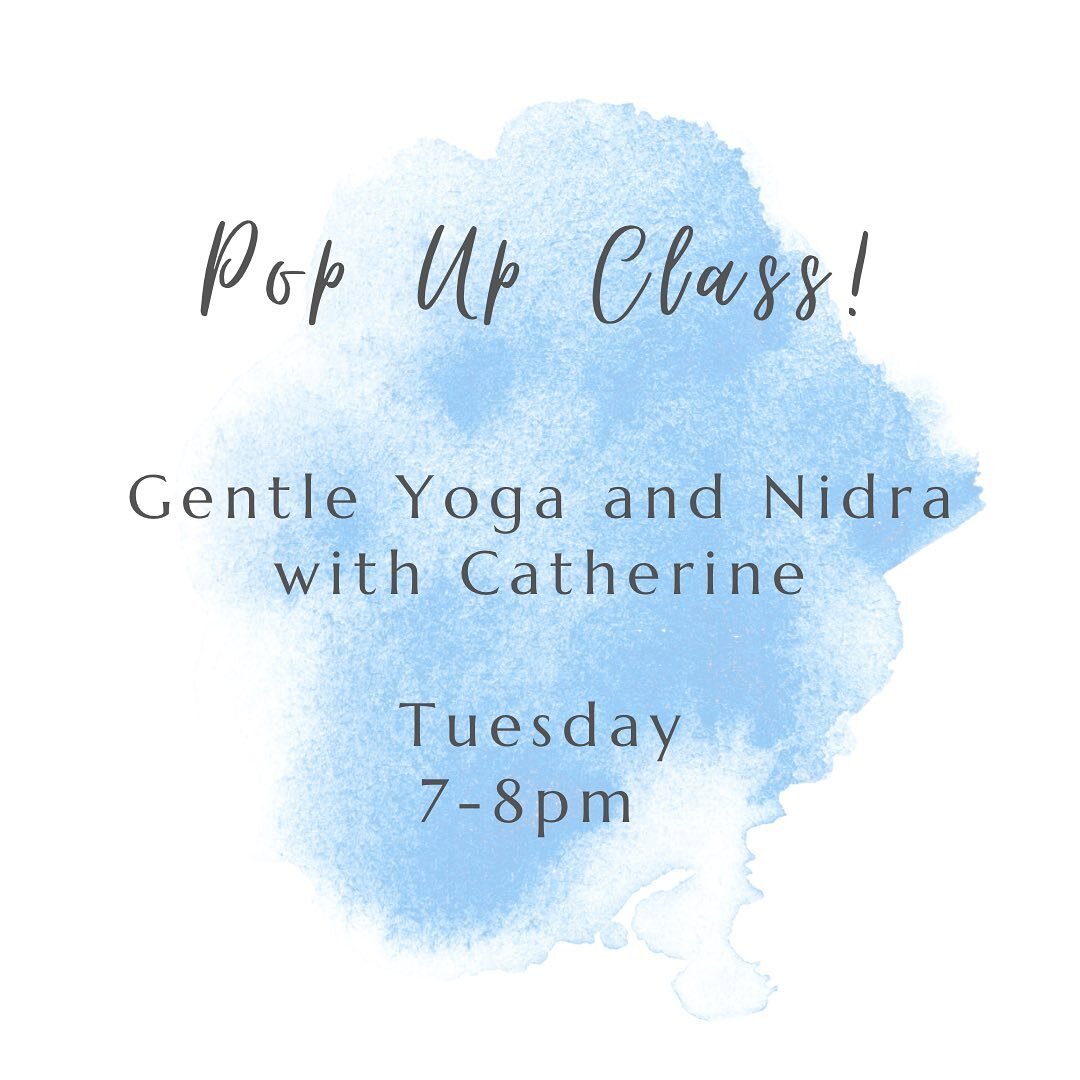 💙This Week💙

Join @cat_haut for Gentle Yoga and Nidra Tuesday, May 2nd, at 7pm. 

This is an offering to find stillness and deep rest with gentle movement and a guided meditation that will draw your awareness and senses inward 🌀

Suggested items t