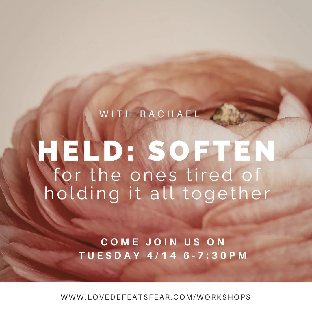 What if you didn&rsquo;t have to hold it all together?

So many of us are moving through life bracing&hellip;
holding tension in the jaw, the shoulders, the hips&hellip;
staying in control, staying &ldquo;on,&rdquo; staying together.

HELD: soften is