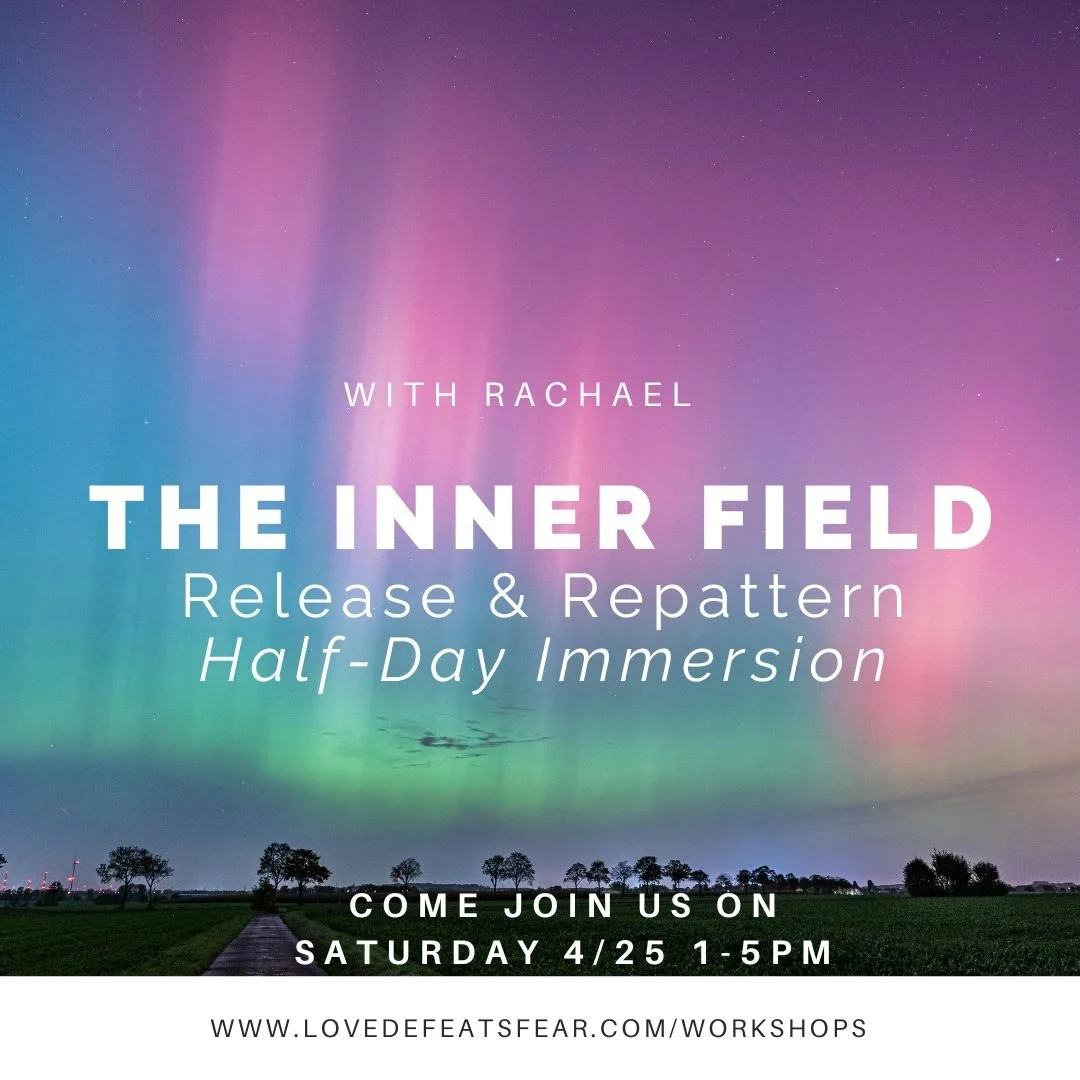 You don&rsquo;t have to keep repeating the same patterns.

You can learn to notice them.
You can create space around them.
And from that space&mdash;you can choose something different.

🌿

The Inner Field: Release &amp; Repattern
A Half-Day Immersio