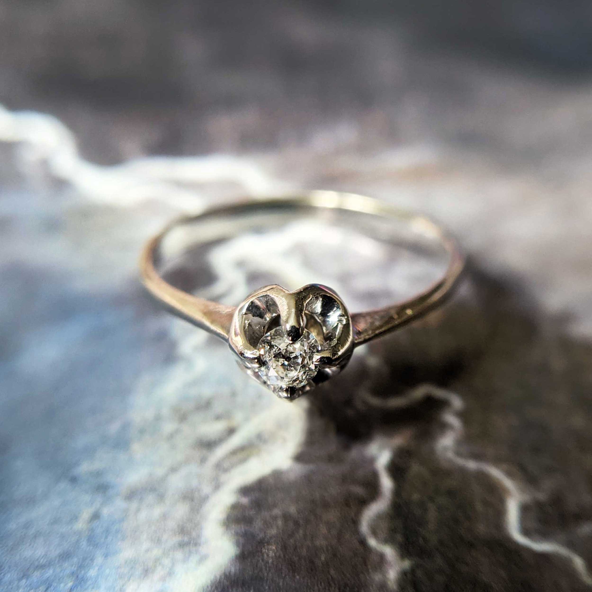 Amazon.com: Heart shaped Forever ONE Moissanite solitaire engagement ring  cathedral setting 14k White Gold : Handmade Products
