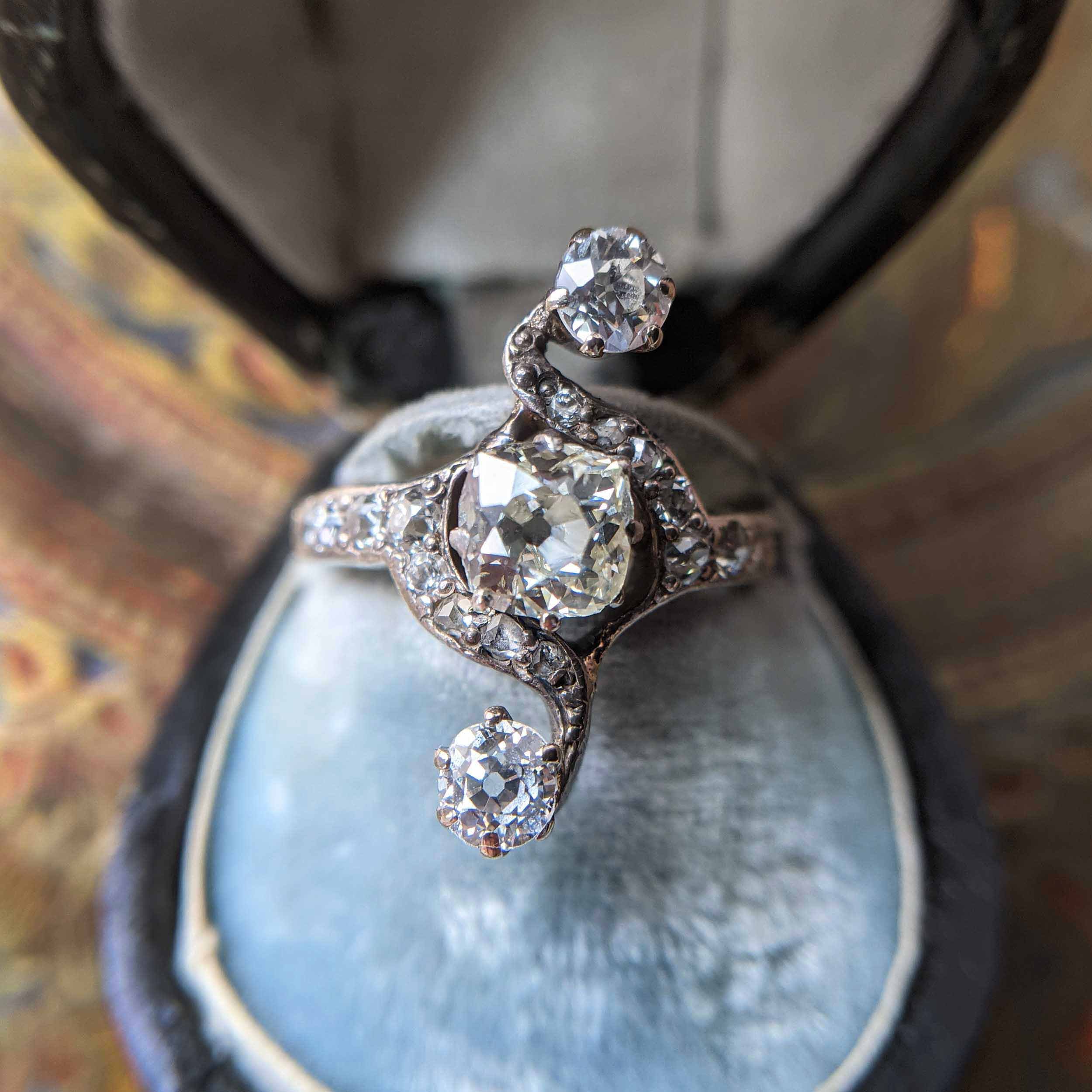 4 Carat Old Mine Cut Diamond Engagement Ring 4.12ct M/SI2 GIA | Antique  diamond rings, European cut engagement rings, Antique cushion cut diamond
