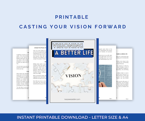 Our cover of our Visioning a Better Life Guide