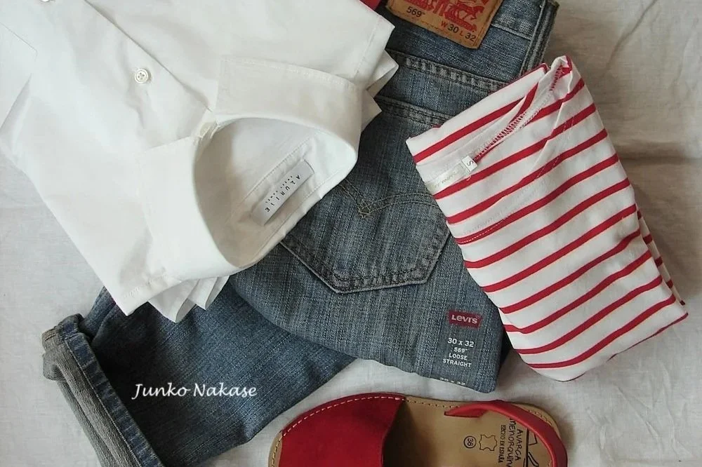 Wardrobe items showing the Japanese influence on fall fashion.