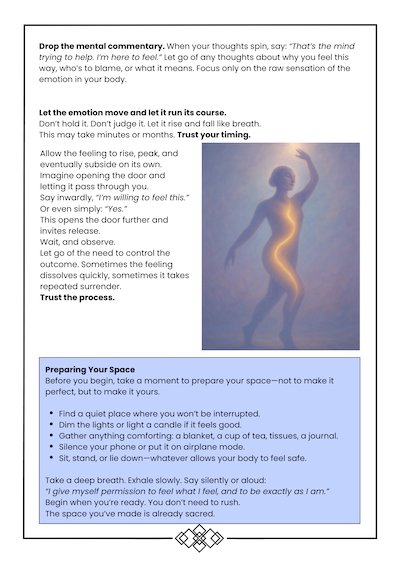 Drop the mental commentary.