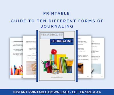 Guide to Ten Forms of Journaling Graphic 
