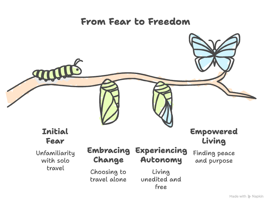 An infographic about going from fear to freedom.