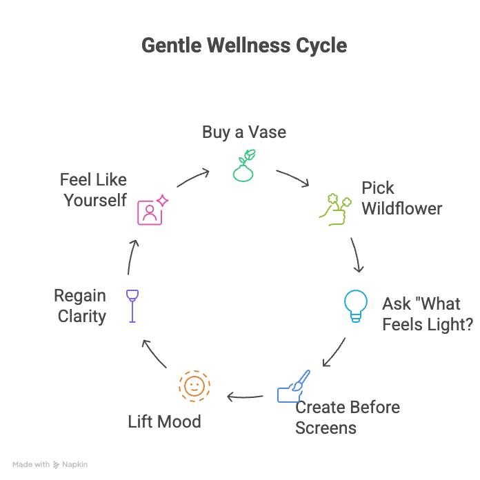 An infographic about the gentle wellness cycle.