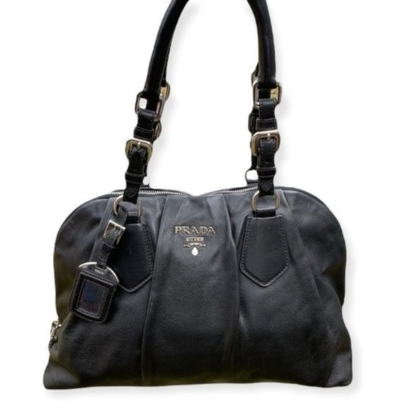 Prada Leather Medium Handbag Nero | Costco