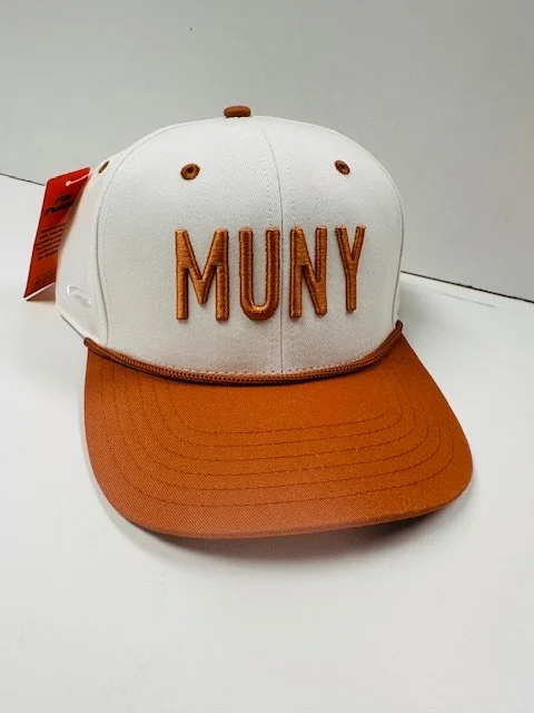 The MUNY hat---twill orange, perfect for UT football games
