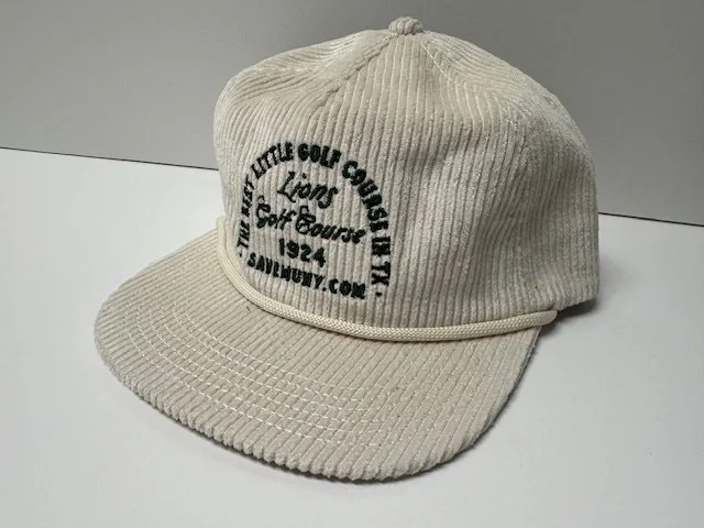 Stone Corduroy BEST LITTLE GOLF COURSE hat