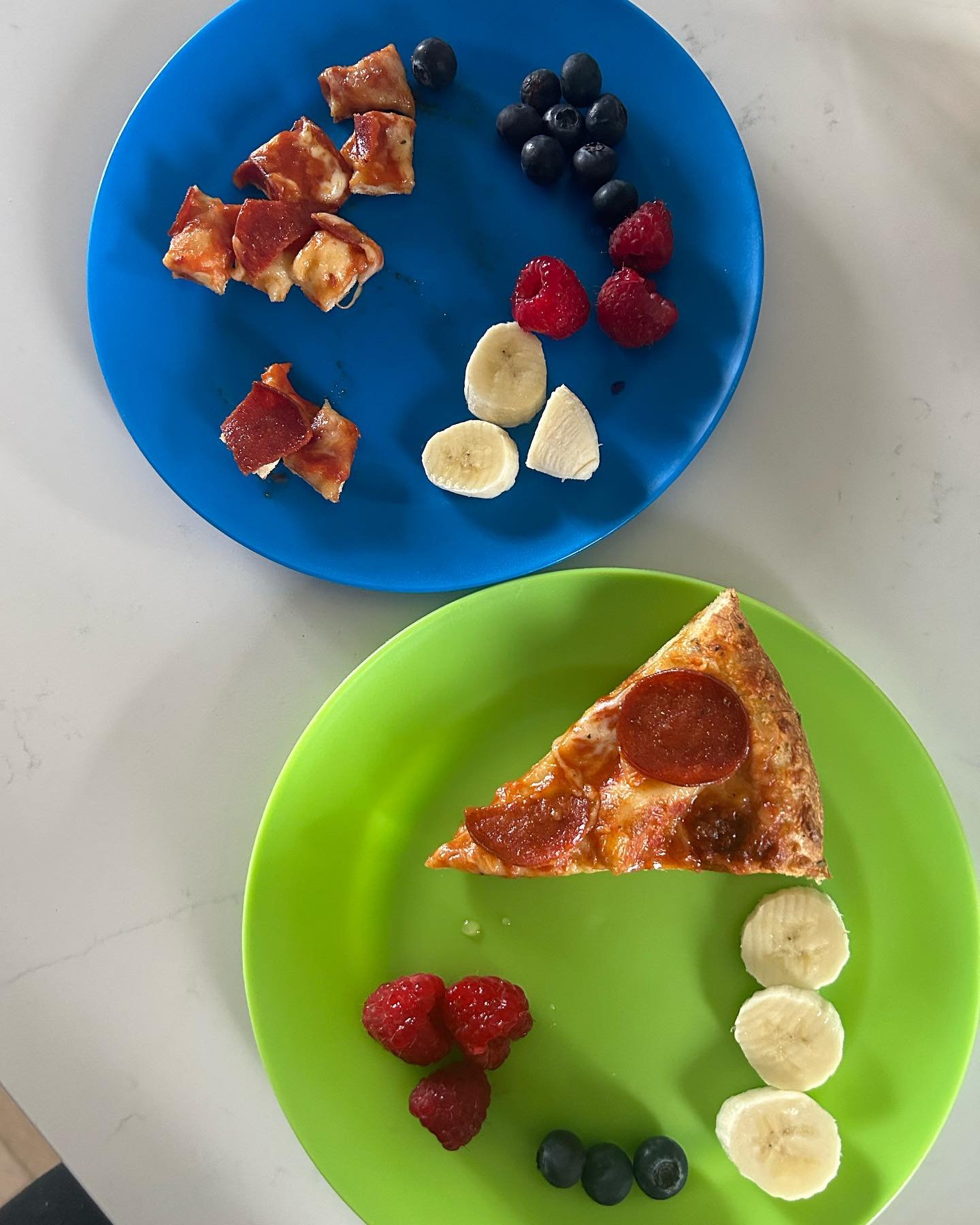 A routine Friday night dinner for the boys over here 🍕 🍌🫐

Who doesn&rsquo;t love a frozen pizza night?! 

Making meals simple for your family is always the goal!