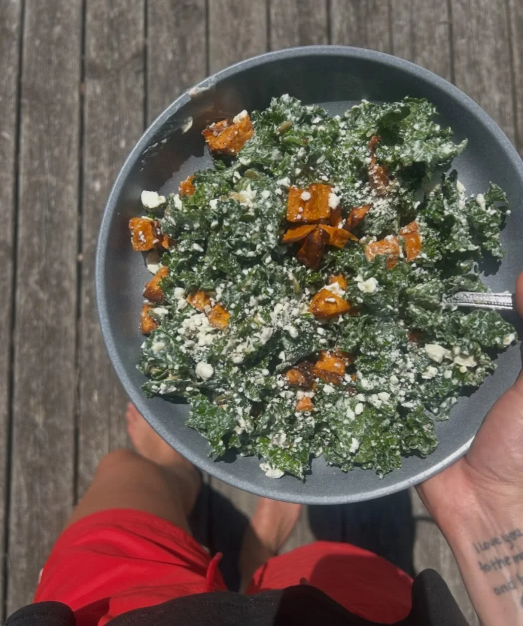 KALE CAESAR SALAD 🥗 

Kale is one of those greens that can get a bad rap because it can taste bitter if not made properly. 

But with a homemade Caesar dressing packed with flavour, it&rsquo;s one of our favourite salads! 

This dressing is loaded w