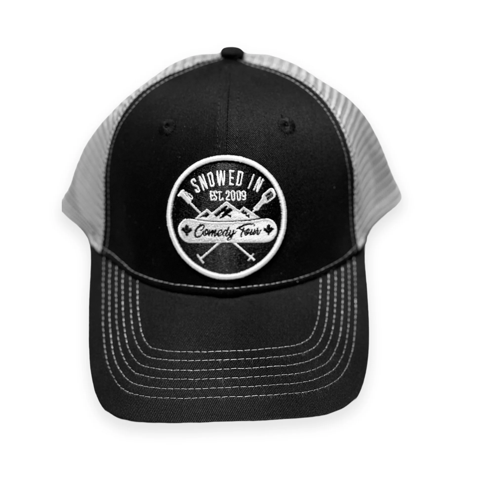 snowedin-black-trucker-hat-front.jpg