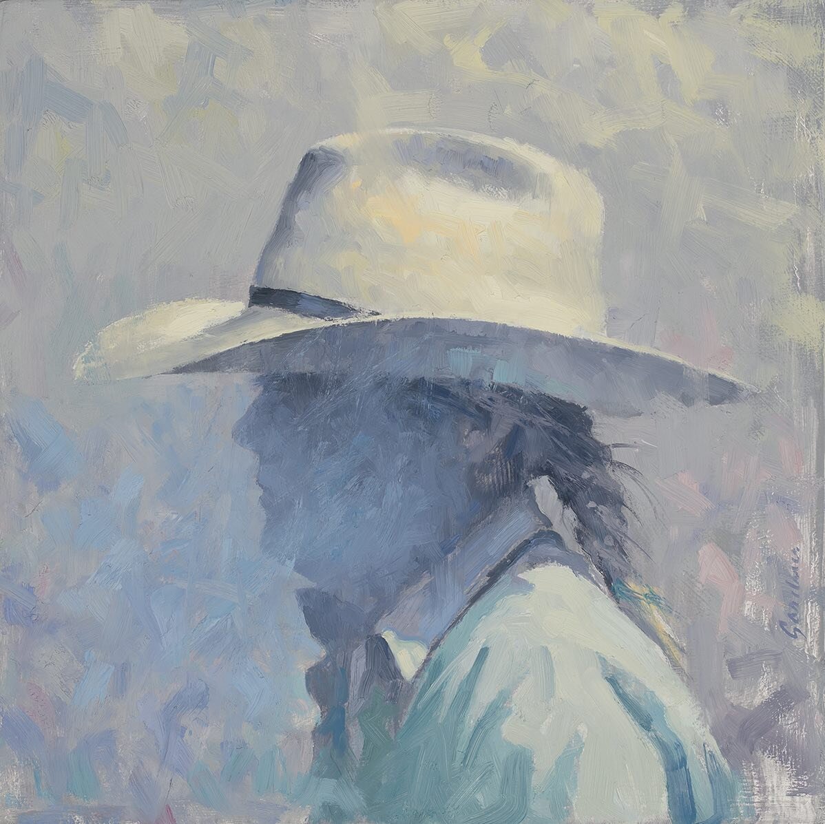 The Rancher&rsquo;s Daughter &amp; Cowboy Ponytail, part of the silent auction at the 2022 Coors Western Art Exhibit in January

#art #cowboy #cowgirl #westernart #ranch #americanwest #fineart