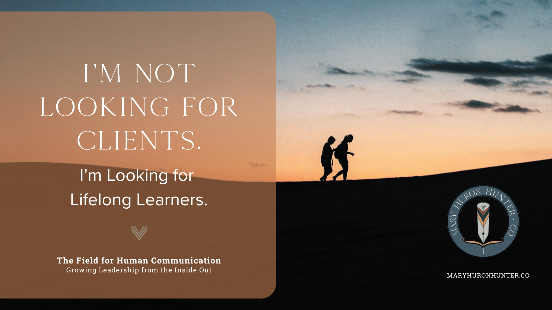 not looking for clients blog header