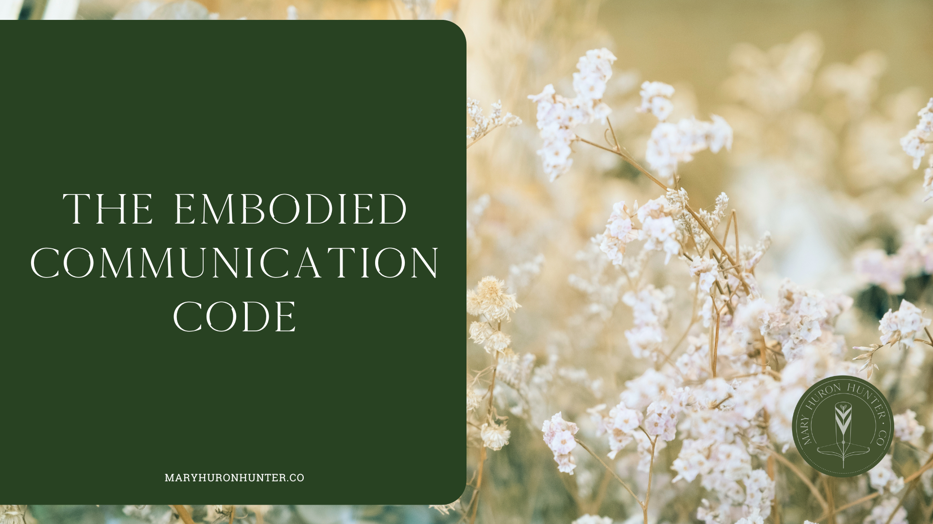 the embodied communication code graphic