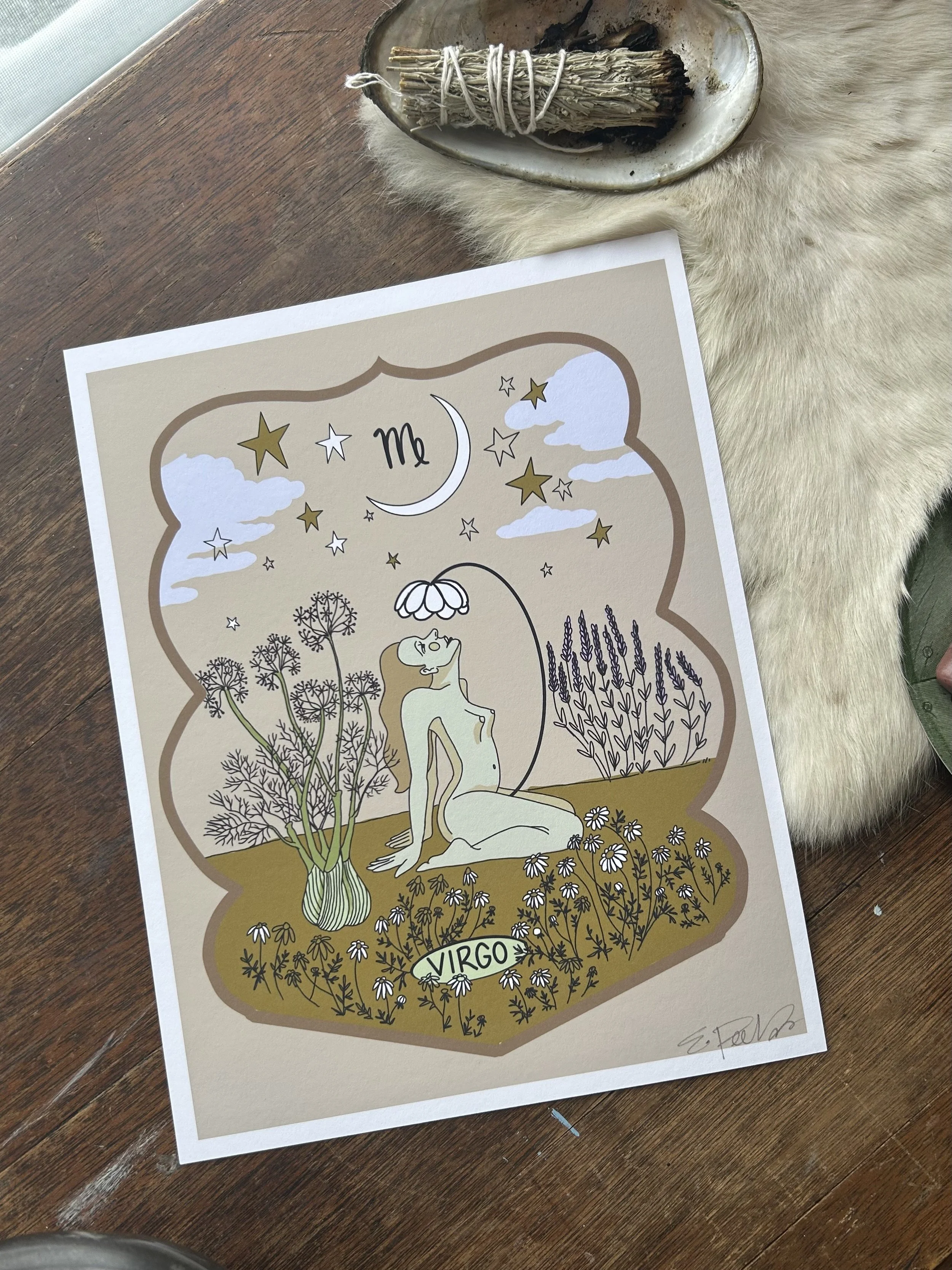 Virgo 8.5 X 11" Print