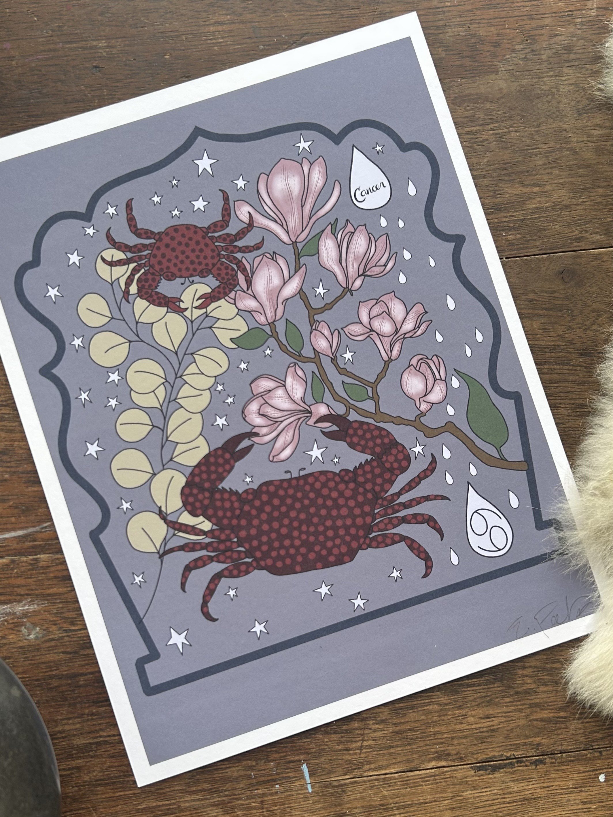 Cancer 8.5 X 11" Print