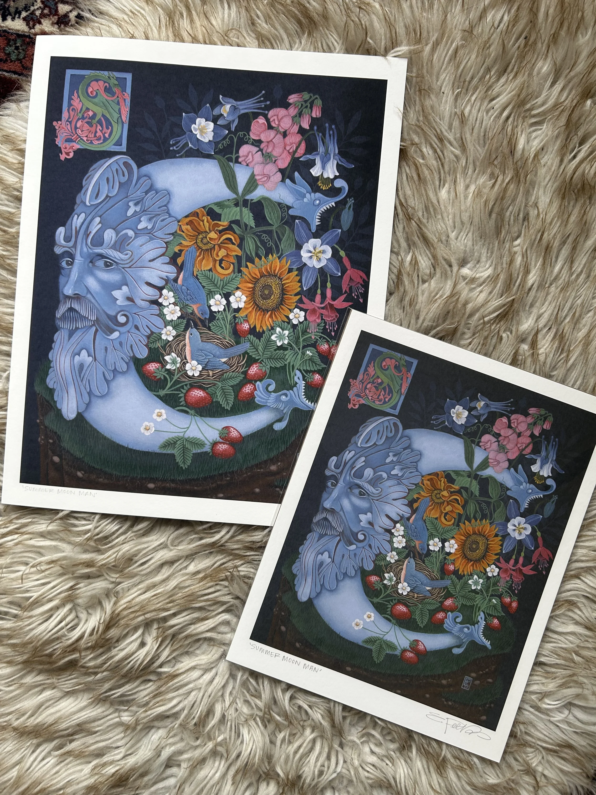 'Summer Moon Man'  Print