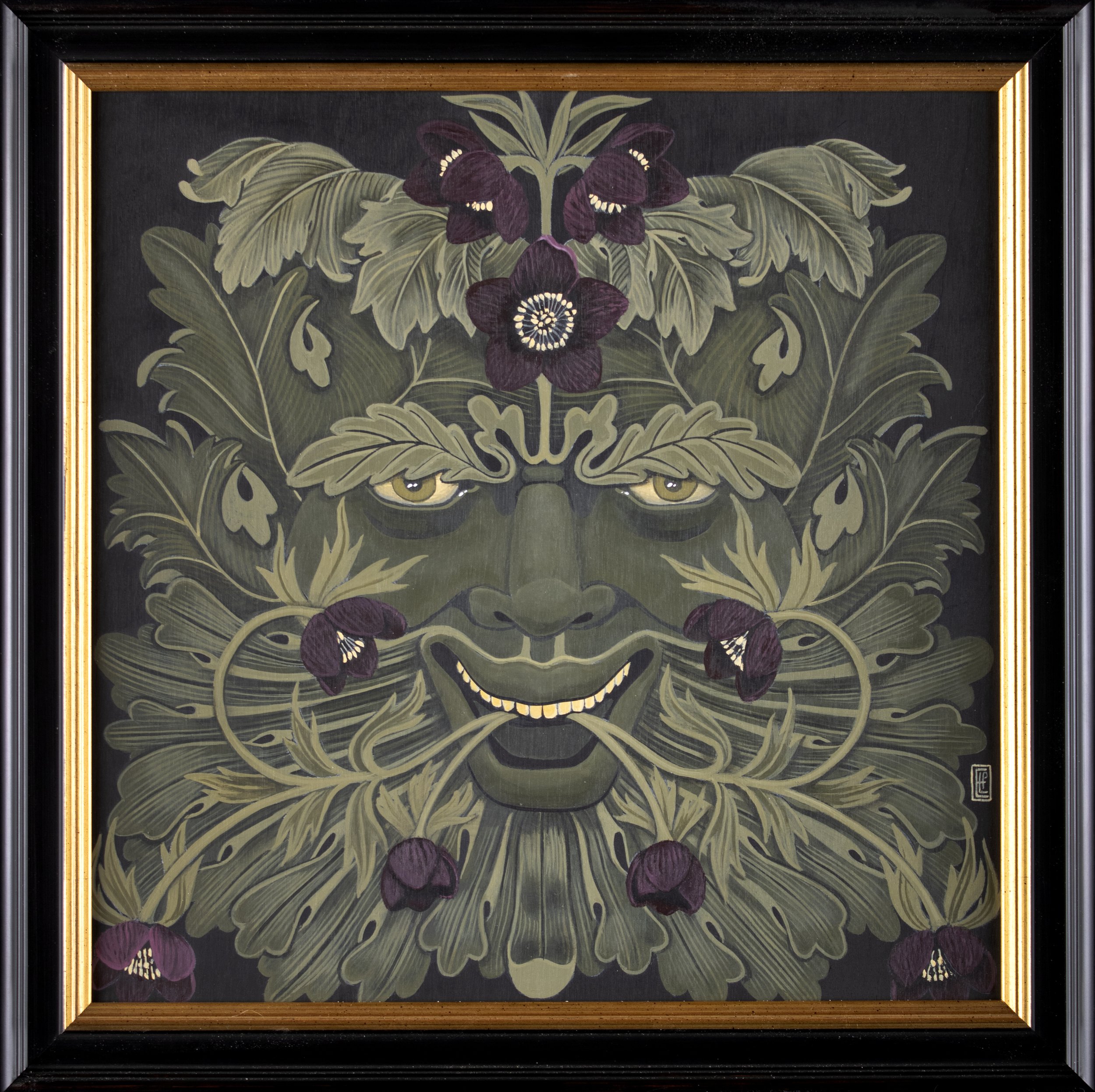 greenmanhellebore_framed.jpg
