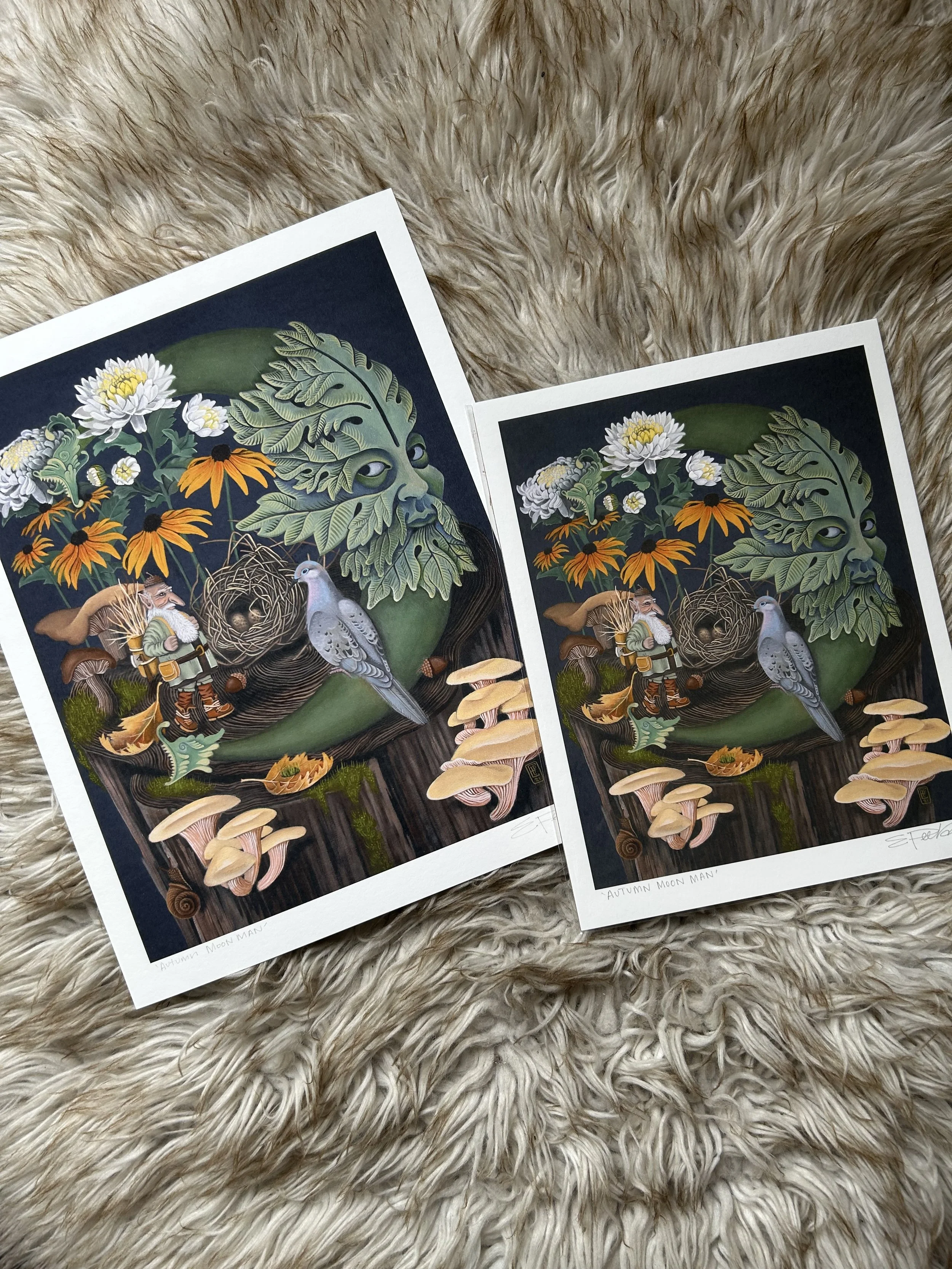'Autumn Moon Man' Print