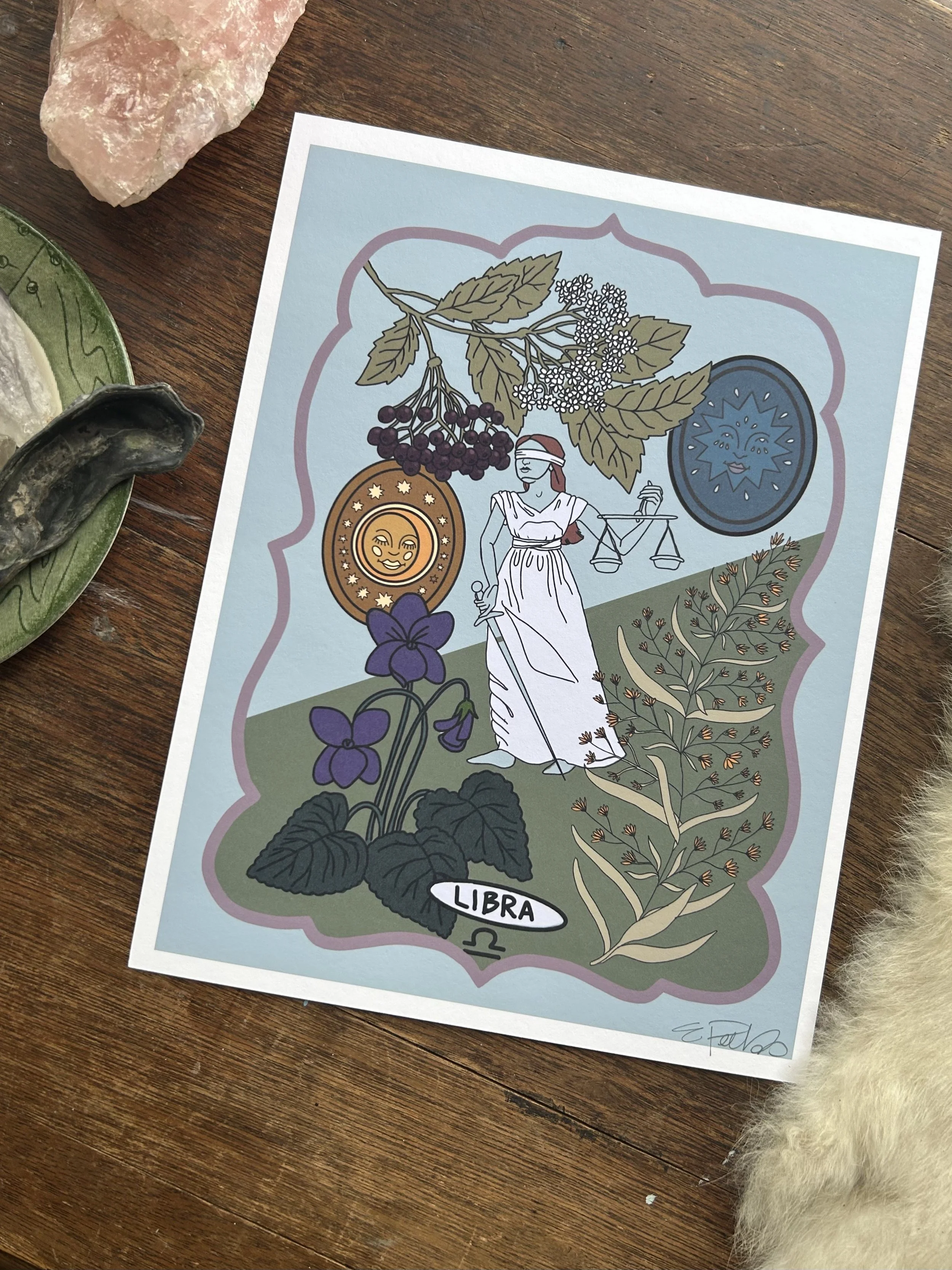 Libra 8.5 X 11" Print