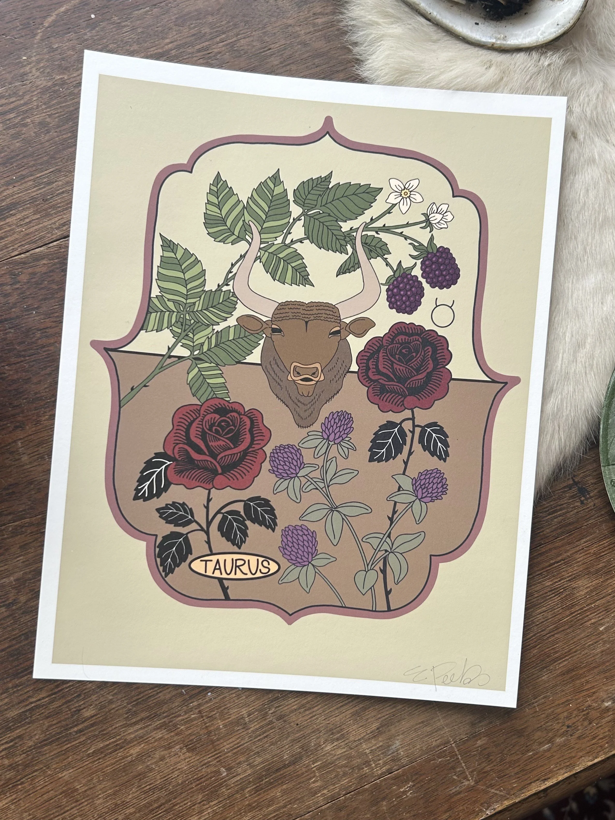 Taurus 8.5 X 11" Print