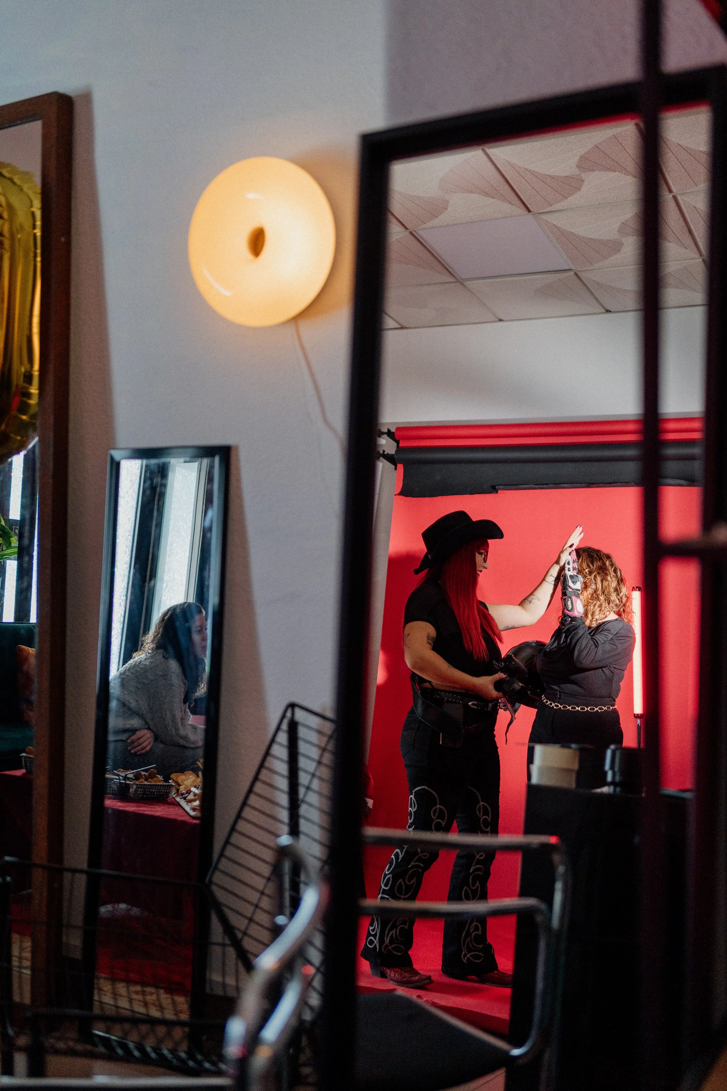 Backstage of an event happening in a Lisbon photo studio