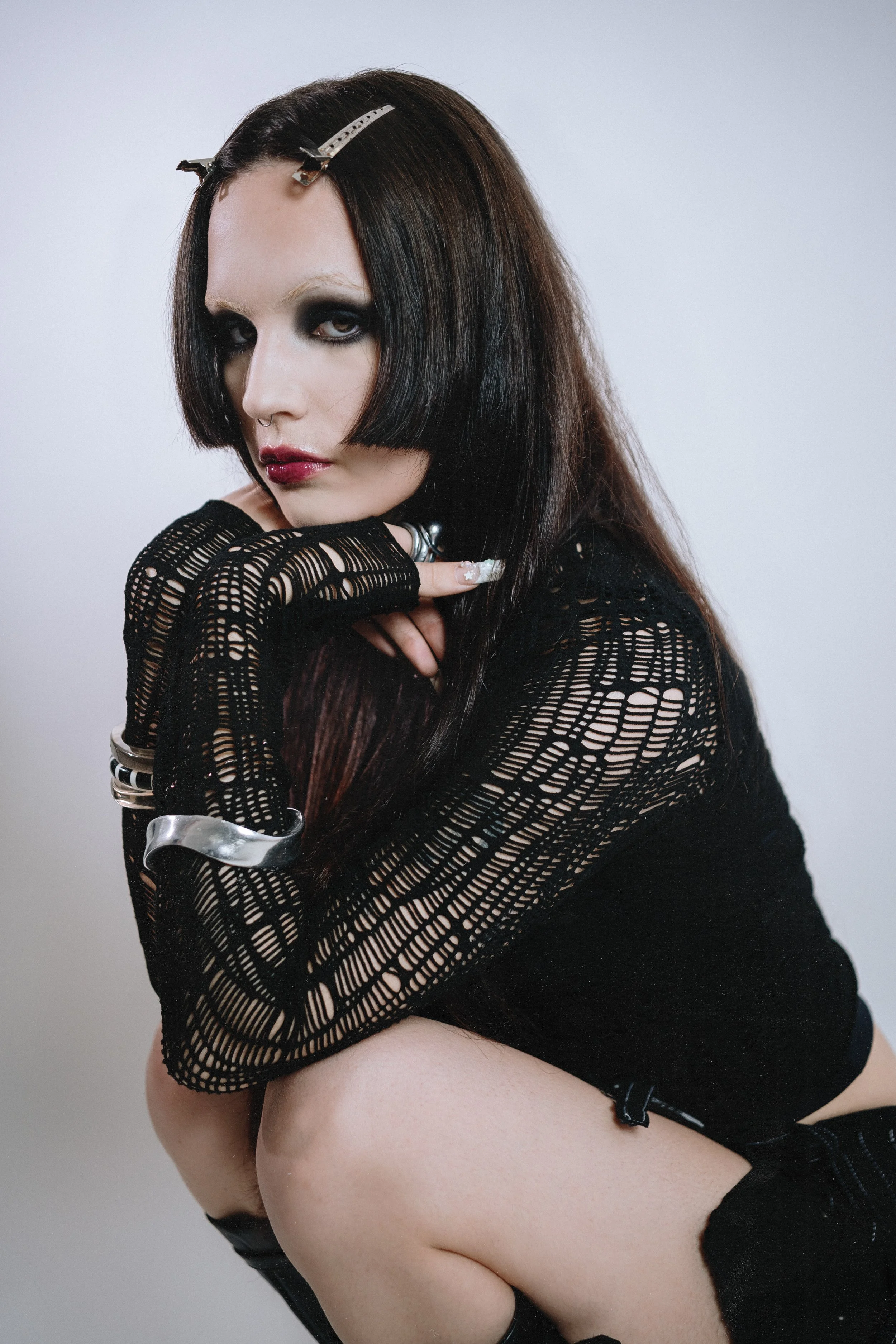 Model portrait in studio