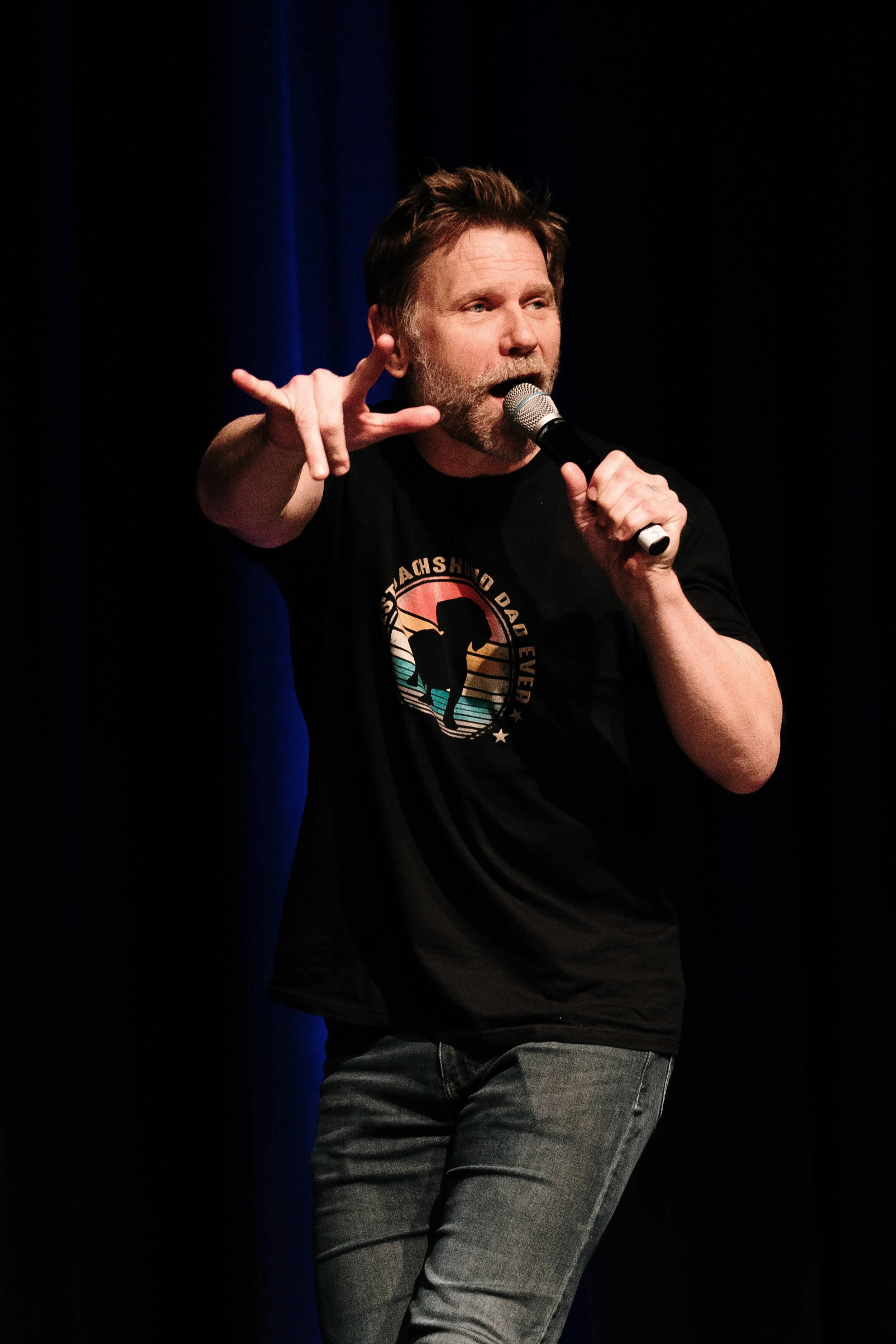 Mark Pellegrino at a fan conventionn