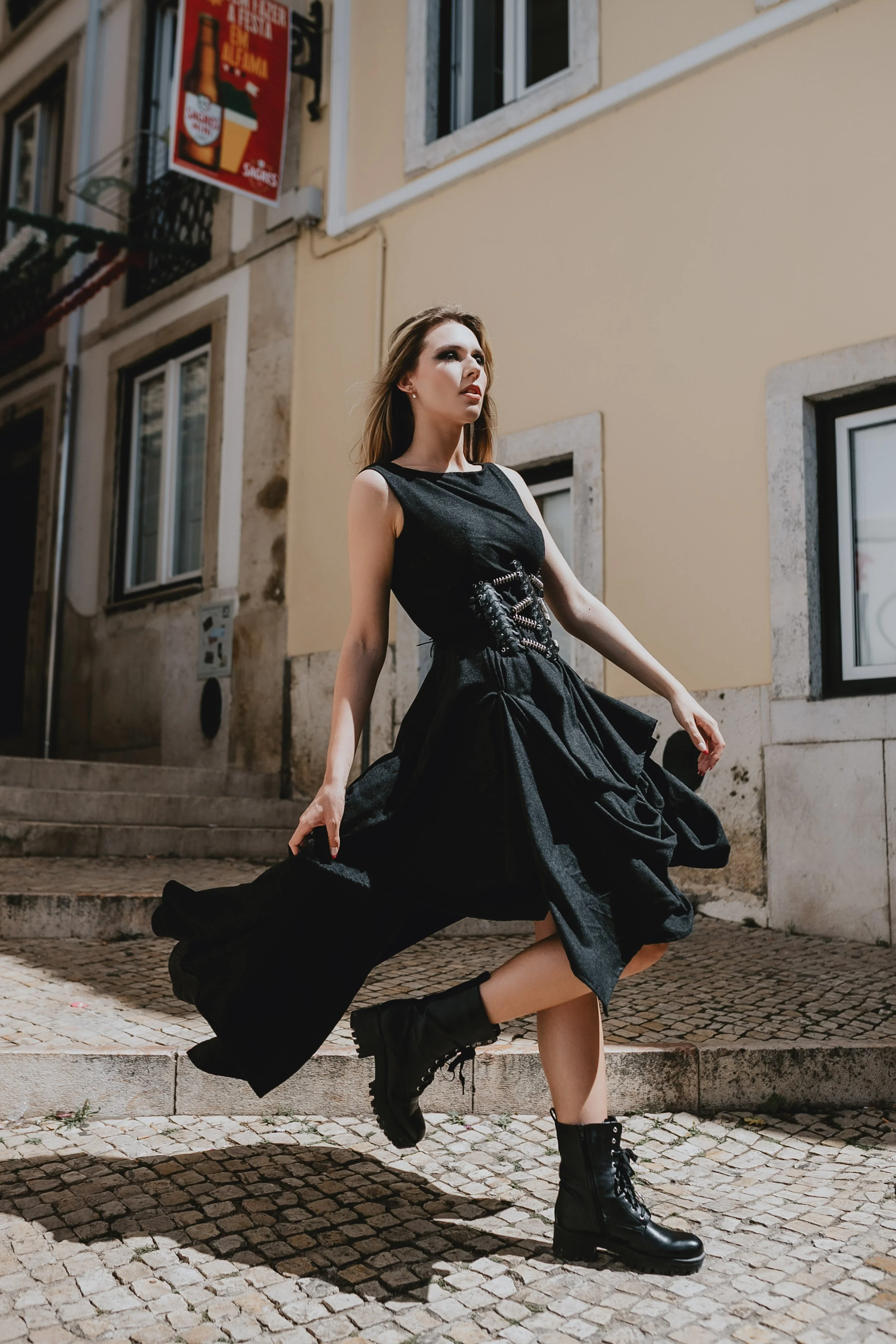 Dark styling in Lisbon's streets