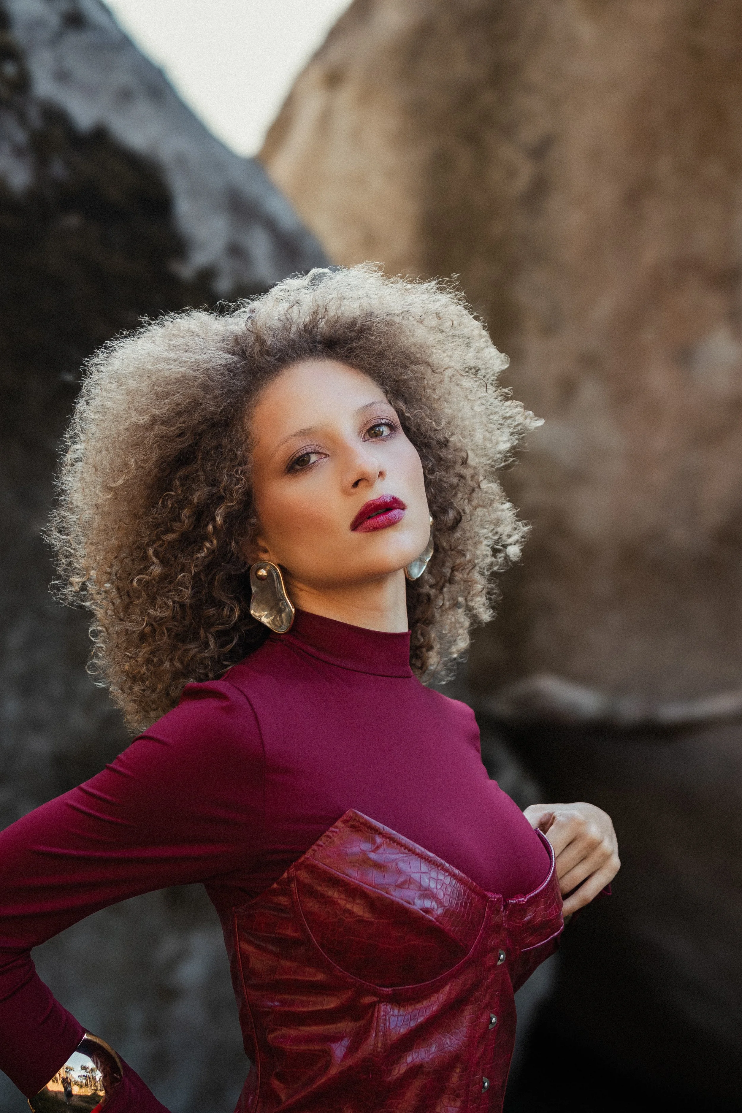 Fashion model photographed in Sintra