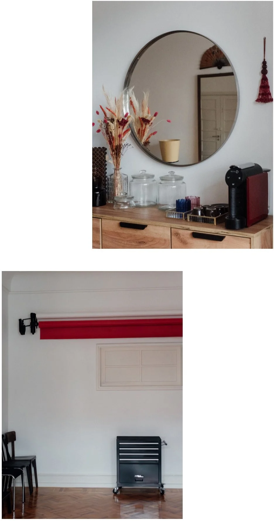 Minimal photography shooting area at Akari Photography Studio in Lisbon with open space and backdrop setup.