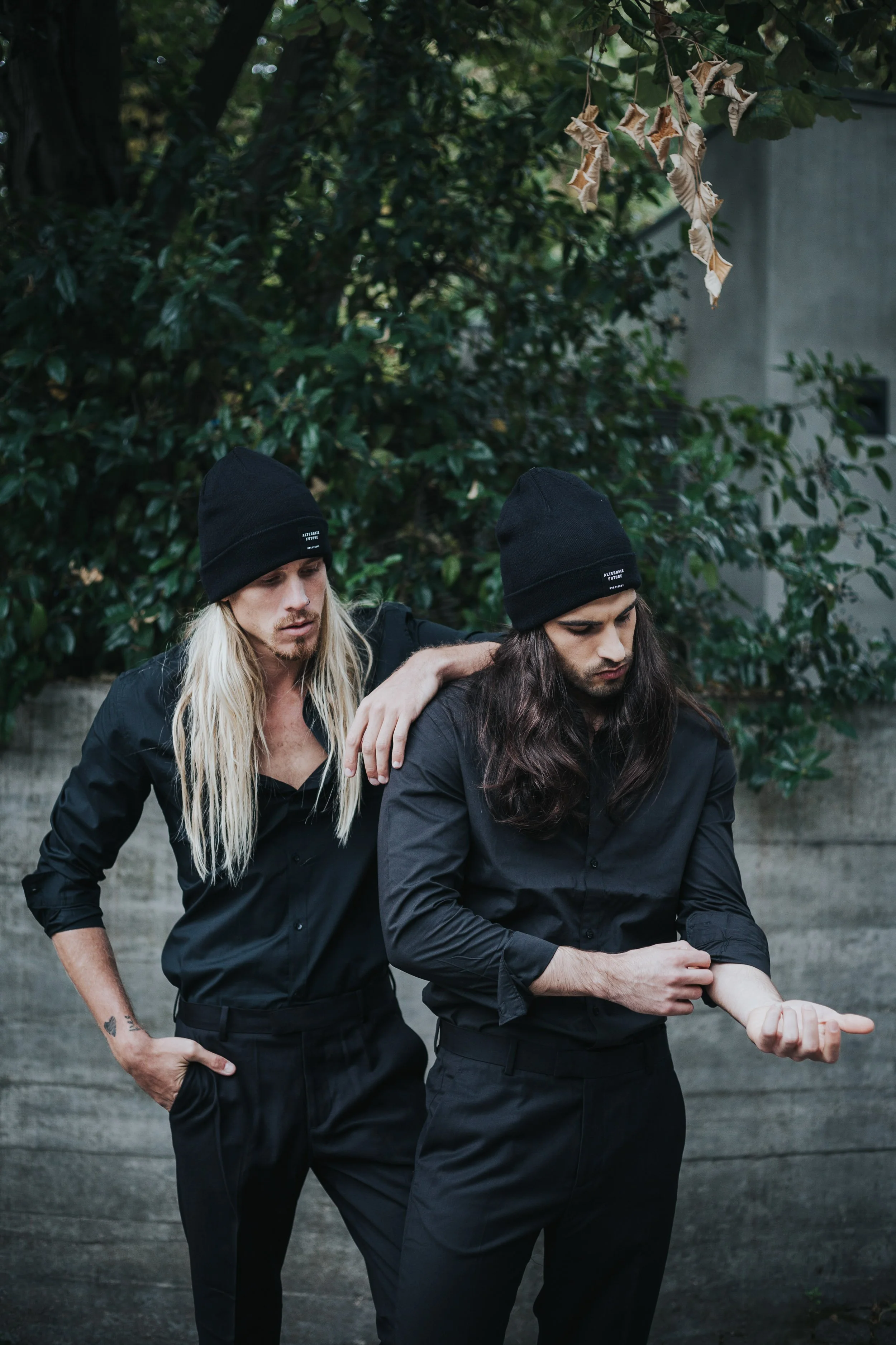 two male models in Lisbon for an editorial