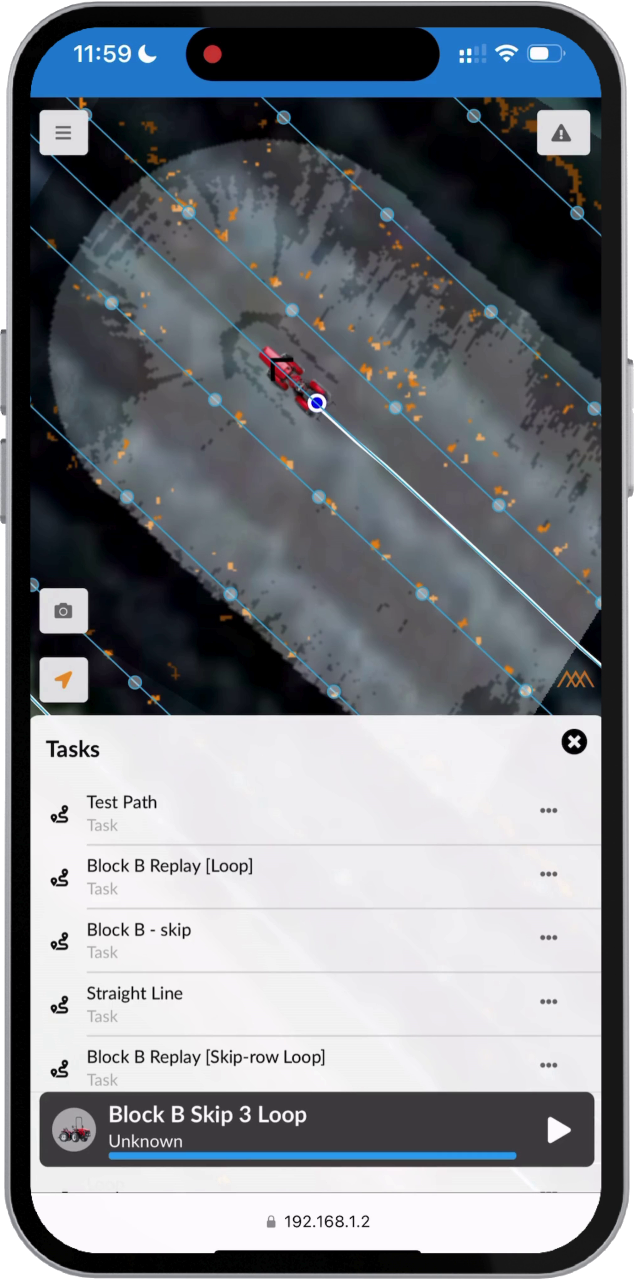 Use the app to setup sites and routes