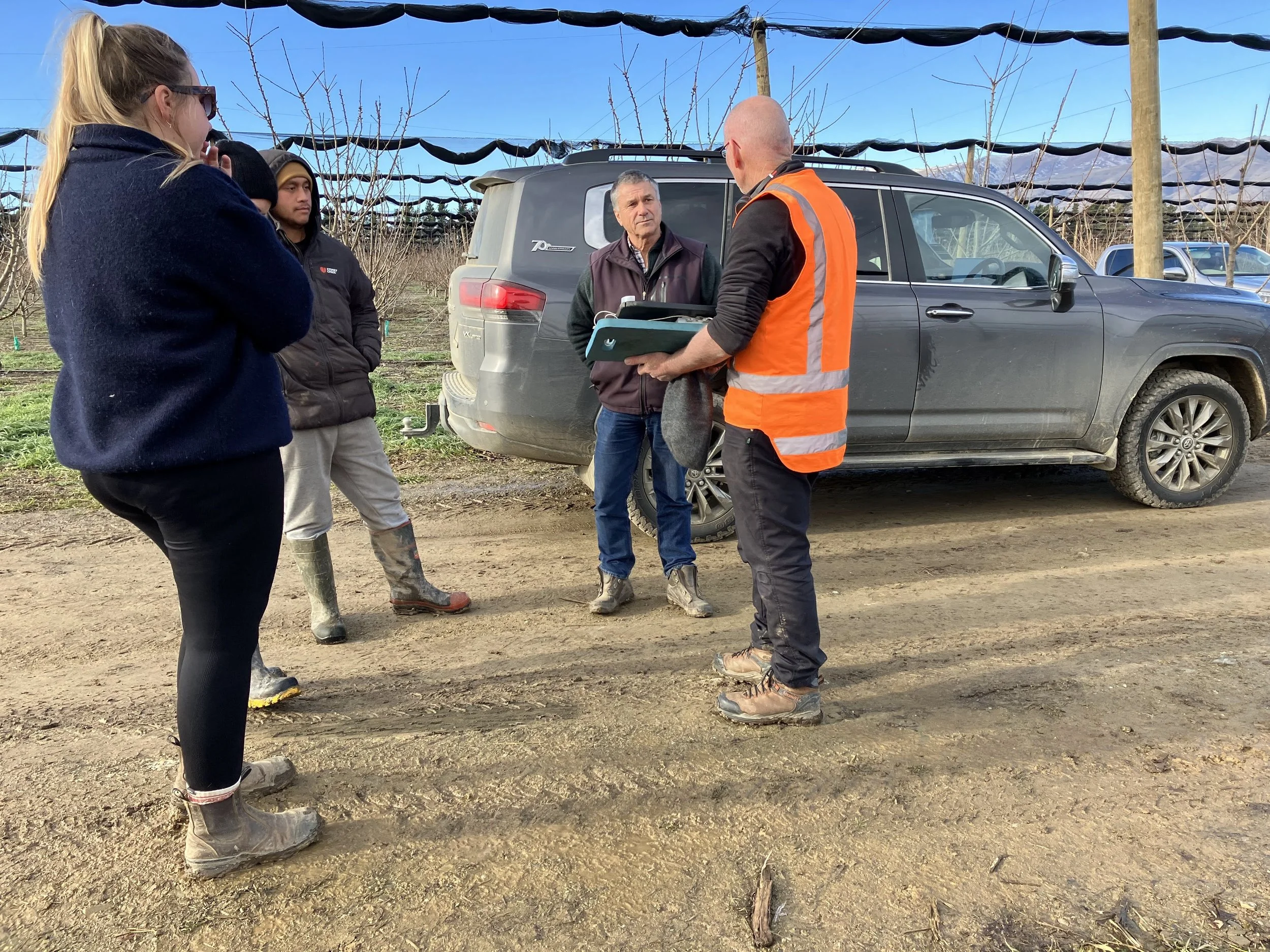 Autonomy demo to orchard teams